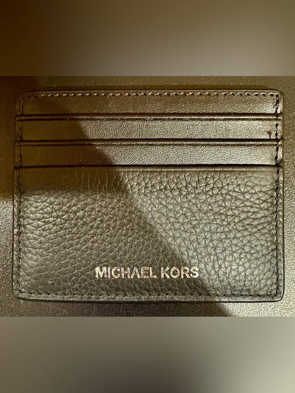 Michael Kors Black Leather Card Case (BMWT)